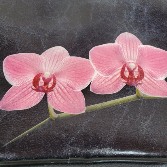 Mlavi Studio Mlair Purse Crossbody Bag Orchid Flower faux/vegan leather - Picture 2 of 11